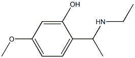 2-[1-(ethylamino)ethyl]-5-methoxyphenol Structure