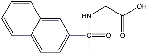 2-[1-(naphthalen-2-yl)acetamido]acetic acid Structure