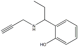2-[1-(prop-2-yn-1-ylamino)propyl]phenol Structure