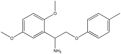 2-[1-amino-2-(4-methylphenoxy)ethyl]-1,4-dimethoxybenzene Structure