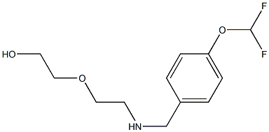 2-[2-({[4-(difluoromethoxy)phenyl]methyl}amino)ethoxy]ethan-1-ol 구조식 이미지
