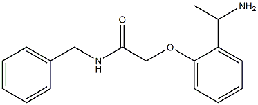 2-[2-(1-aminoethyl)phenoxy]-N-benzylacetamide 구조식 이미지