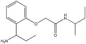 2-[2-(1-aminopropyl)phenoxy]-N-(sec-butyl)acetamide Structure