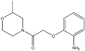 2-[2-(2-methylmorpholin-4-yl)-2-oxoethoxy]aniline 구조식 이미지