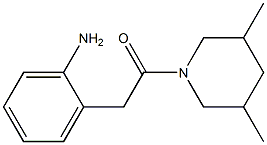 2-[2-(3,5-dimethylpiperidin-1-yl)-2-oxoethyl]aniline 구조식 이미지