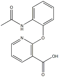 2-[2-(acetylamino)phenoxy]nicotinic acid Structure