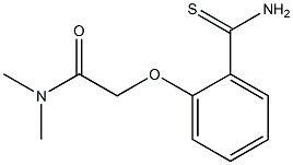 2-[2-(aminocarbonothioyl)phenoxy]-N,N-dimethylacetamide 구조식 이미지