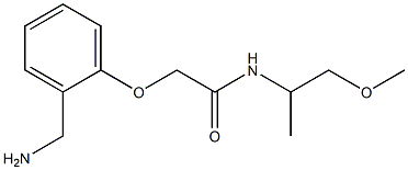 2-[2-(aminomethyl)phenoxy]-N-(1-methoxypropan-2-yl)acetamide Structure