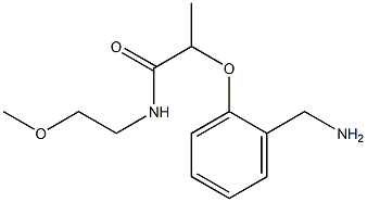 2-[2-(aminomethyl)phenoxy]-N-(2-methoxyethyl)propanamide Structure