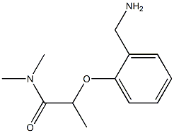 2-[2-(aminomethyl)phenoxy]-N,N-dimethylpropanamide Structure