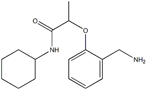 2-[2-(aminomethyl)phenoxy]-N-cyclohexylpropanamide Structure