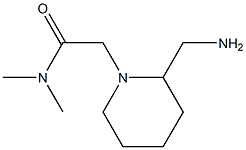 2-[2-(aminomethyl)piperidin-1-yl]-N,N-dimethylacetamide Structure
