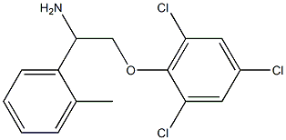 2-[2-amino-2-(2-methylphenyl)ethoxy]-1,3,5-trichlorobenzene 구조식 이미지