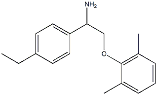 2-[2-amino-2-(4-ethylphenyl)ethoxy]-1,3-dimethylbenzene 구조식 이미지