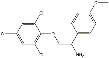 2-[2-amino-2-(4-methoxyphenyl)ethoxy]-1,3,5-trichlorobenzene 구조식 이미지