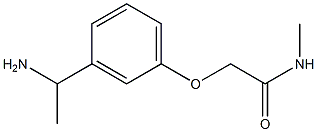 2-[3-(1-aminoethyl)phenoxy]-N-methylacetamide Structure