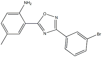 2-[3-(3-bromophenyl)-1,2,4-oxadiazol-5-yl]-4-methylaniline Structure