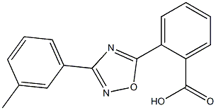 2-[3-(3-methylphenyl)-1,2,4-oxadiazol-5-yl]benzoic acid Structure