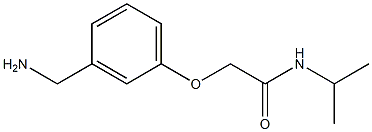 2-[3-(aminomethyl)phenoxy]-N-isopropylacetamide 구조식 이미지