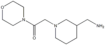 2-[3-(aminomethyl)piperidin-1-yl]-1-(morpholin-4-yl)ethan-1-one Structure