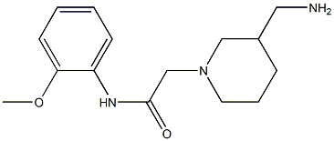 2-[3-(aminomethyl)piperidin-1-yl]-N-(2-methoxyphenyl)acetamide 구조식 이미지
