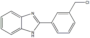 2-[3-(chloromethyl)phenyl]-1H-1,3-benzodiazole 구조식 이미지