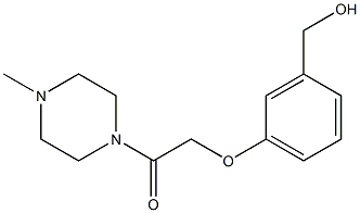 2-[3-(hydroxymethyl)phenoxy]-1-(4-methylpiperazin-1-yl)ethan-1-one Structure