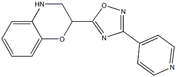 2-[3-(pyridin-4-yl)-1,2,4-oxadiazol-5-yl]-3,4-dihydro-2H-1,4-benzoxazine 구조식 이미지