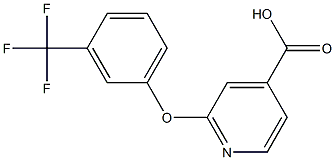 2-[3-(trifluoromethyl)phenoxy]pyridine-4-carboxylic acid Structure