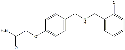 2-[4-({[(2-chlorophenyl)methyl]amino}methyl)phenoxy]acetamide Structure