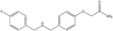 2-[4-({[(4-fluorophenyl)methyl]amino}methyl)phenoxy]acetamide 구조식 이미지