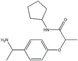 2-[4-(1-aminoethyl)phenoxy]-N-cyclopentylpropanamide Structure