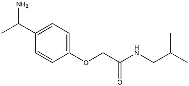 2-[4-(1-aminoethyl)phenoxy]-N-isobutylacetamide Structure