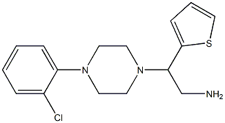 2-[4-(2-chlorophenyl)piperazin-1-yl]-2-(thiophen-2-yl)ethan-1-amine Structure