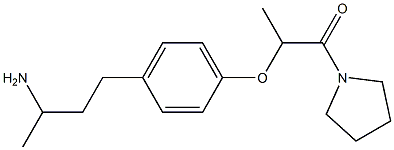 2-[4-(3-aminobutyl)phenoxy]-1-(pyrrolidin-1-yl)propan-1-one 구조식 이미지