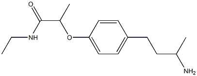 2-[4-(3-aminobutyl)phenoxy]-N-ethylpropanamide 구조식 이미지