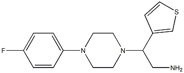 2-[4-(4-fluorophenyl)piperazin-1-yl]-2-(thiophen-3-yl)ethan-1-amine 구조식 이미지