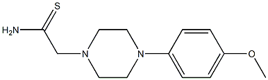 2-[4-(4-methoxyphenyl)piperazin-1-yl]ethanethioamide 구조식 이미지