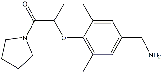 2-[4-(aminomethyl)-2,6-dimethylphenoxy]-1-(pyrrolidin-1-yl)propan-1-one 구조식 이미지