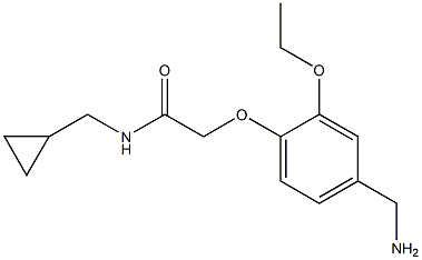 2-[4-(aminomethyl)-2-ethoxyphenoxy]-N-(cyclopropylmethyl)acetamide 구조식 이미지