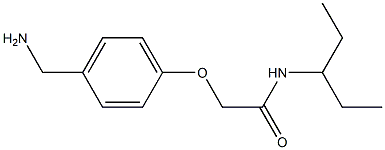 2-[4-(aminomethyl)phenoxy]-N-(1-ethylpropyl)acetamide 구조식 이미지