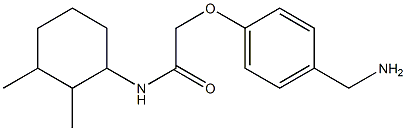 2-[4-(aminomethyl)phenoxy]-N-(2,3-dimethylcyclohexyl)acetamide Structure