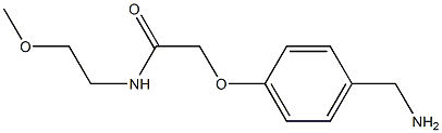 2-[4-(aminomethyl)phenoxy]-N-(2-methoxyethyl)acetamide 구조식 이미지