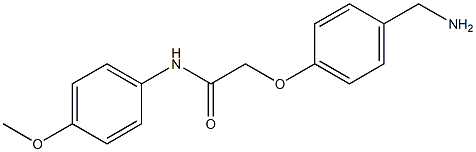 2-[4-(aminomethyl)phenoxy]-N-(4-methoxyphenyl)acetamide 구조식 이미지