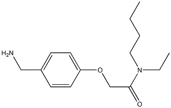 2-[4-(aminomethyl)phenoxy]-N-butyl-N-ethylacetamide 구조식 이미지