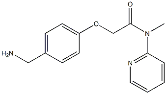 2-[4-(aminomethyl)phenoxy]-N-methyl-N-(pyridin-2-yl)acetamide Structure
