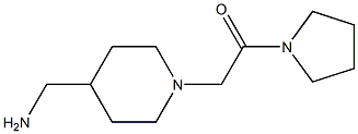 2-[4-(aminomethyl)piperidin-1-yl]-1-(pyrrolidin-1-yl)ethan-1-one 구조식 이미지