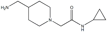 2-[4-(aminomethyl)piperidin-1-yl]-N-cyclopropylacetamide Structure