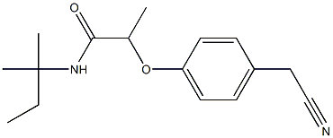 2-[4-(cyanomethyl)phenoxy]-N-(2-methylbutan-2-yl)propanamide Structure