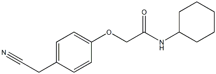 2-[4-(cyanomethyl)phenoxy]-N-cyclohexylacetamide Structure